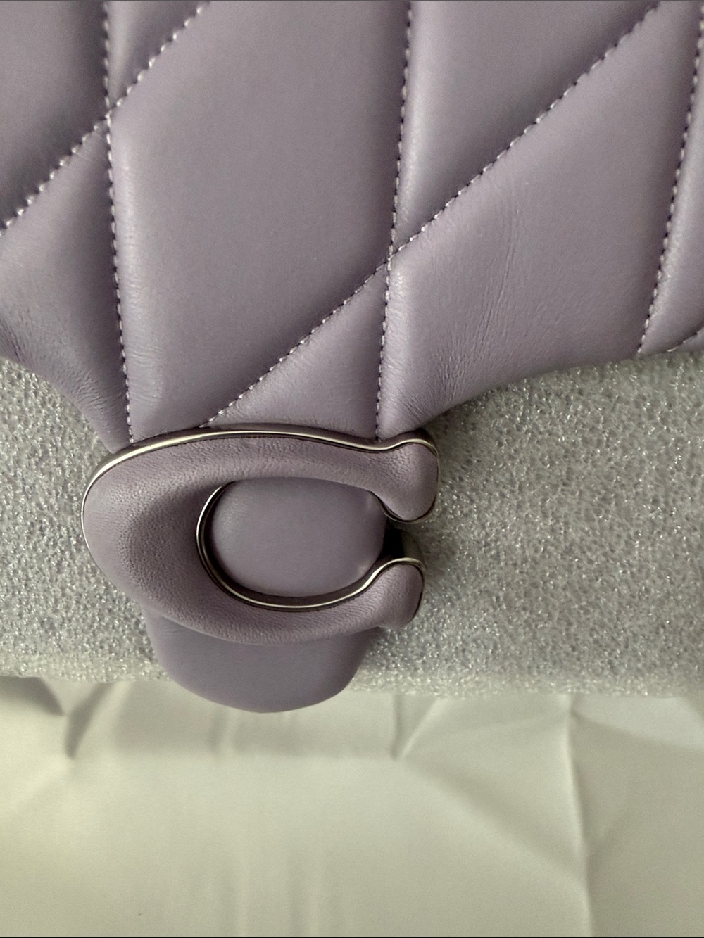 Coach Lavender Quilted Tabby 26 Shoulder Bag - Picture 2 of 11